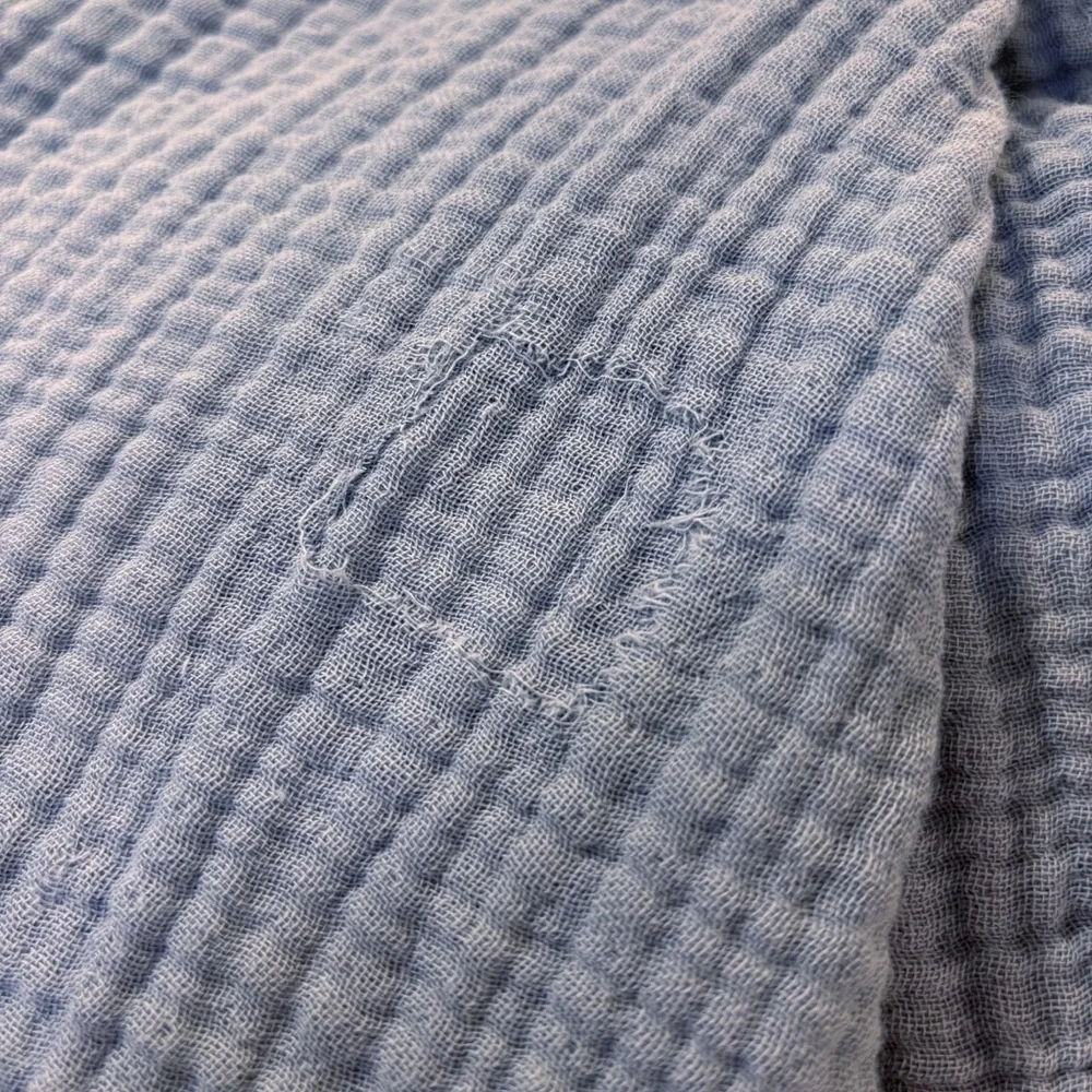 RESTORATION HARDWARE RHBABY&CHILD Ocean Featherlight Cotton Gauze Crib Skirt